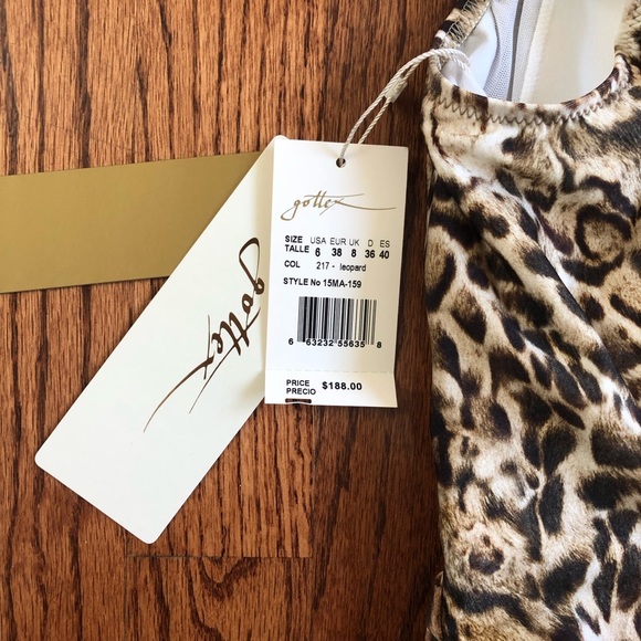 NWT Gottex Leopard One Piece Swimsuit - Picture 5 of 8